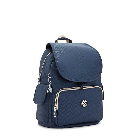 Kipling City Pack Medium Printed Rugzak Blauw | België 1410KO